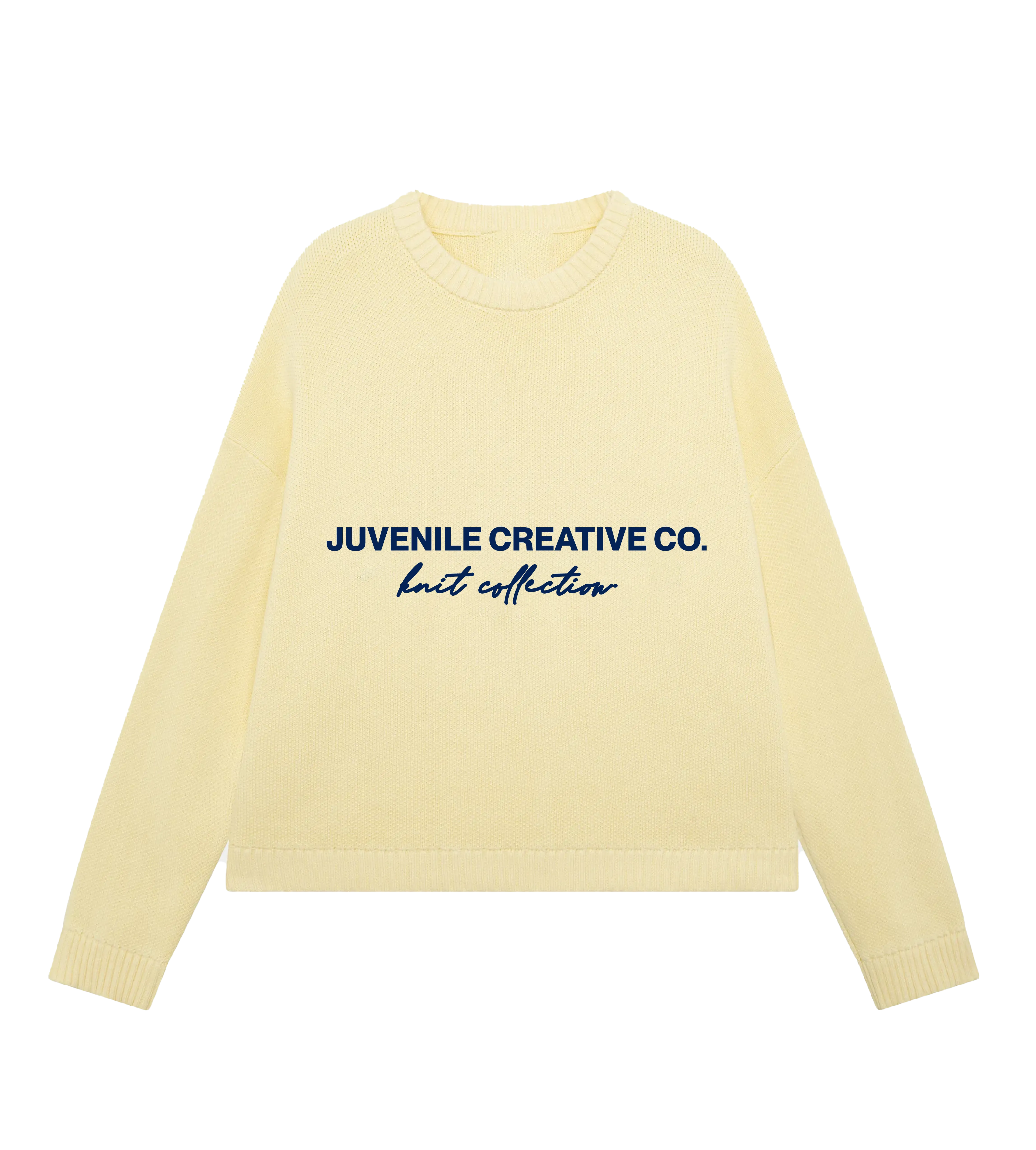 PALE YELLOW KNIT SWEATER