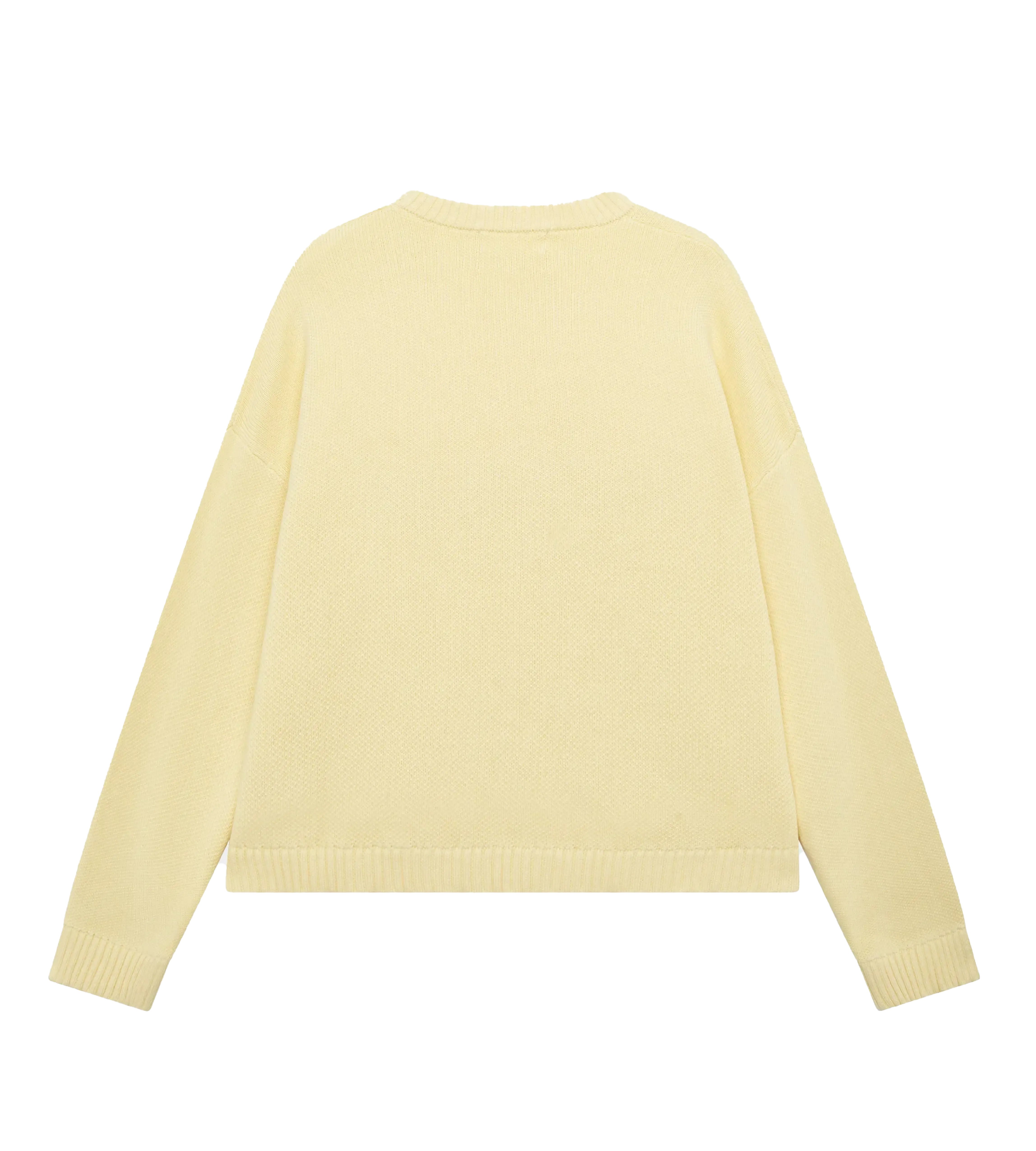 PALE YELLOW KNIT SWEATER