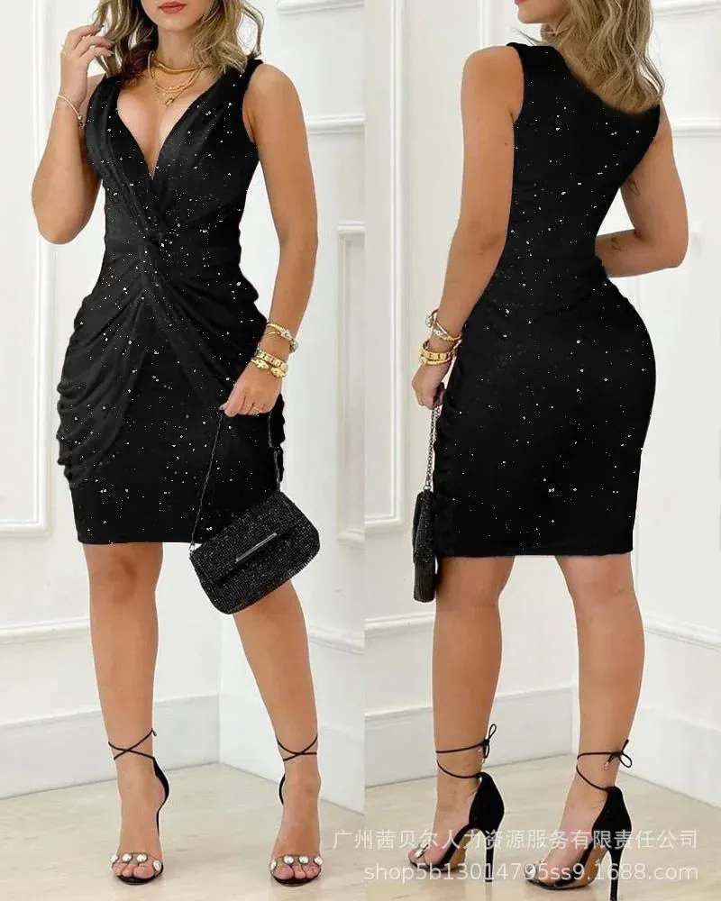 Party Sleeveless High Waist Dress