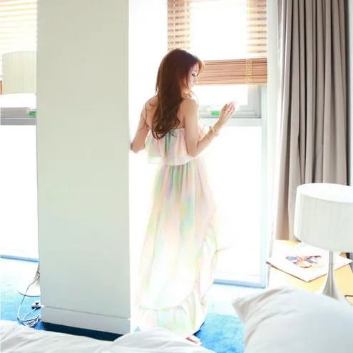 Pastel Chiffon Beach Dress SD02478