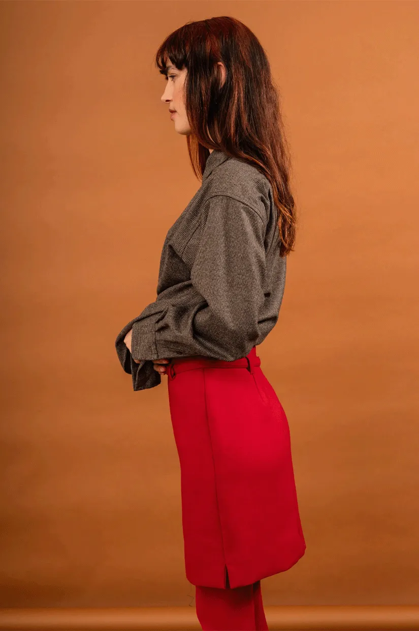 Penny Sage Anita Skirt - Scarlet