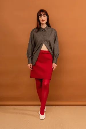 Penny Sage Anita Skirt - Scarlet