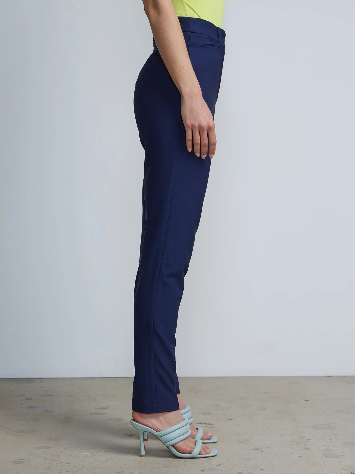 Petite High-Waisted Slim-Leg Pant - Premium Stretch