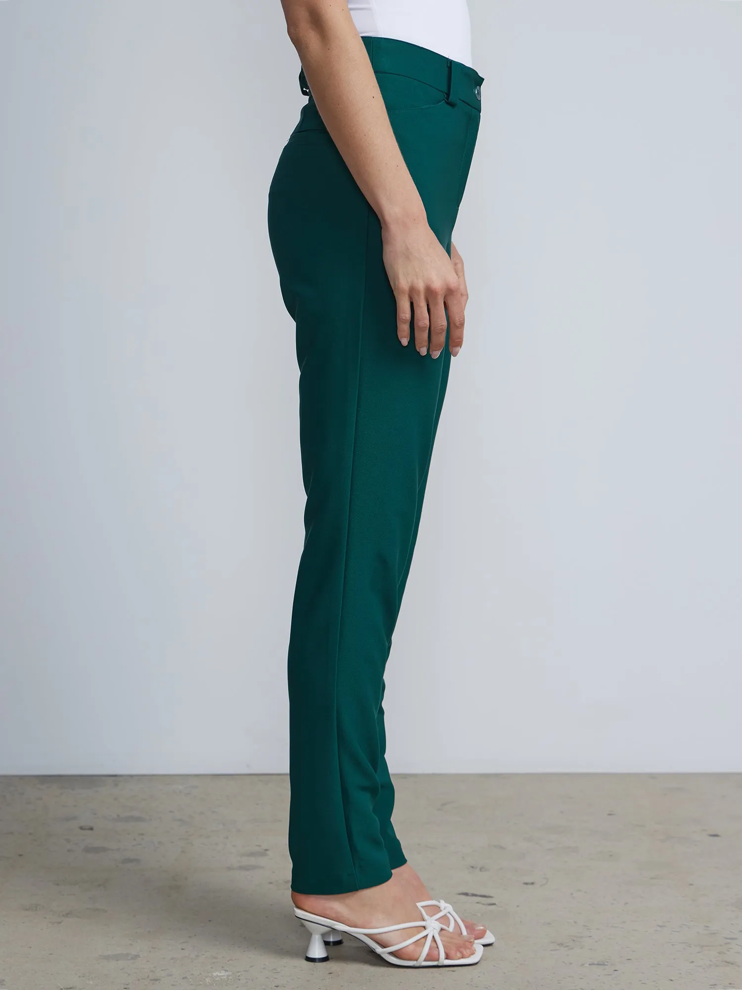 Petite High-Waisted Slim-Leg Pant - Premium Stretch