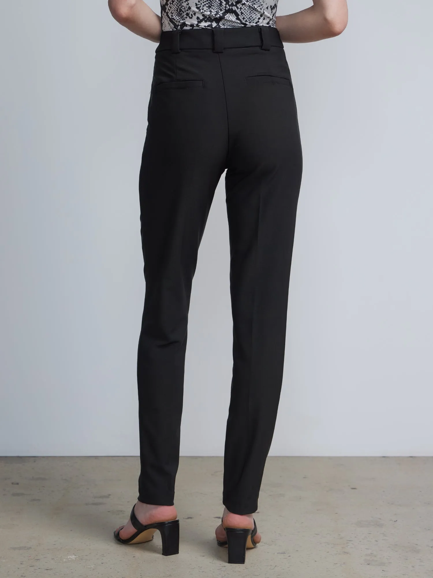 Petite High-Waisted Slim-Leg Pant - Premium Stretch