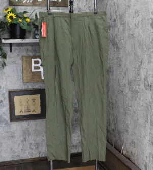 Pierre Cardin Mens Vintage Unhemmed Dress Suit Pants 1663d88a960347 Green 40P