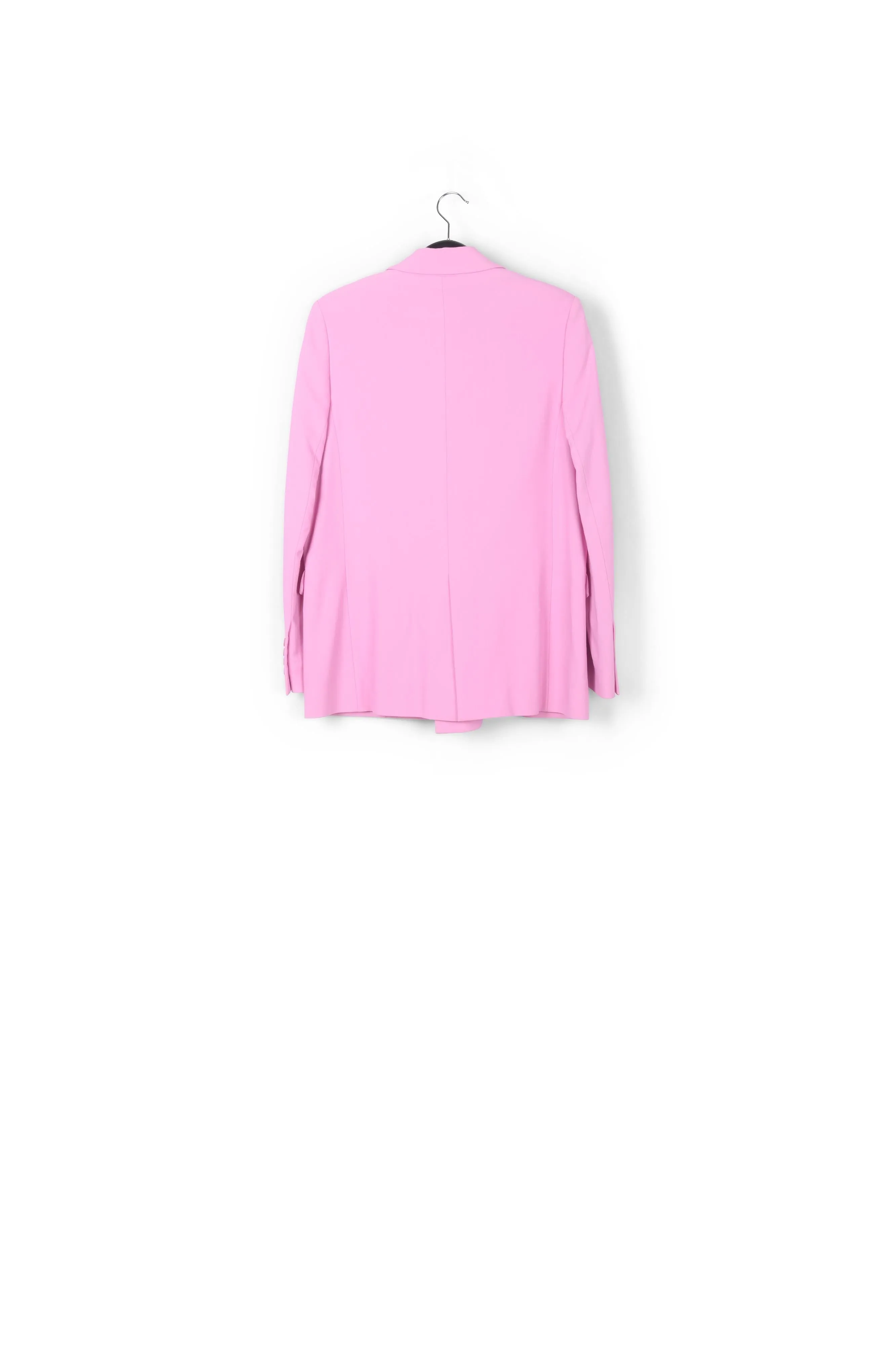 Pink oversized double-breasted blazer