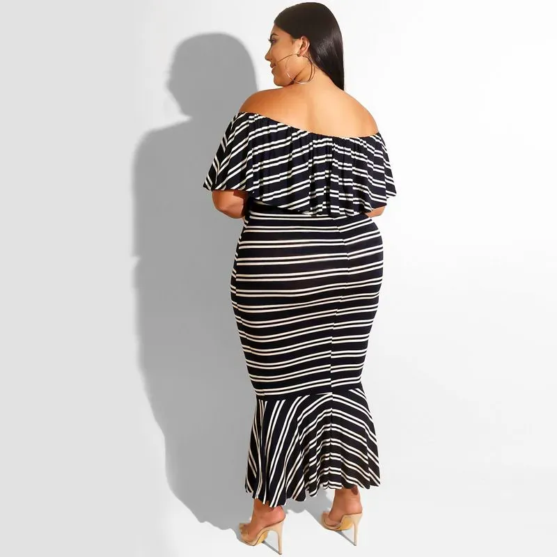 Plus Size Off The Shoulder Dress