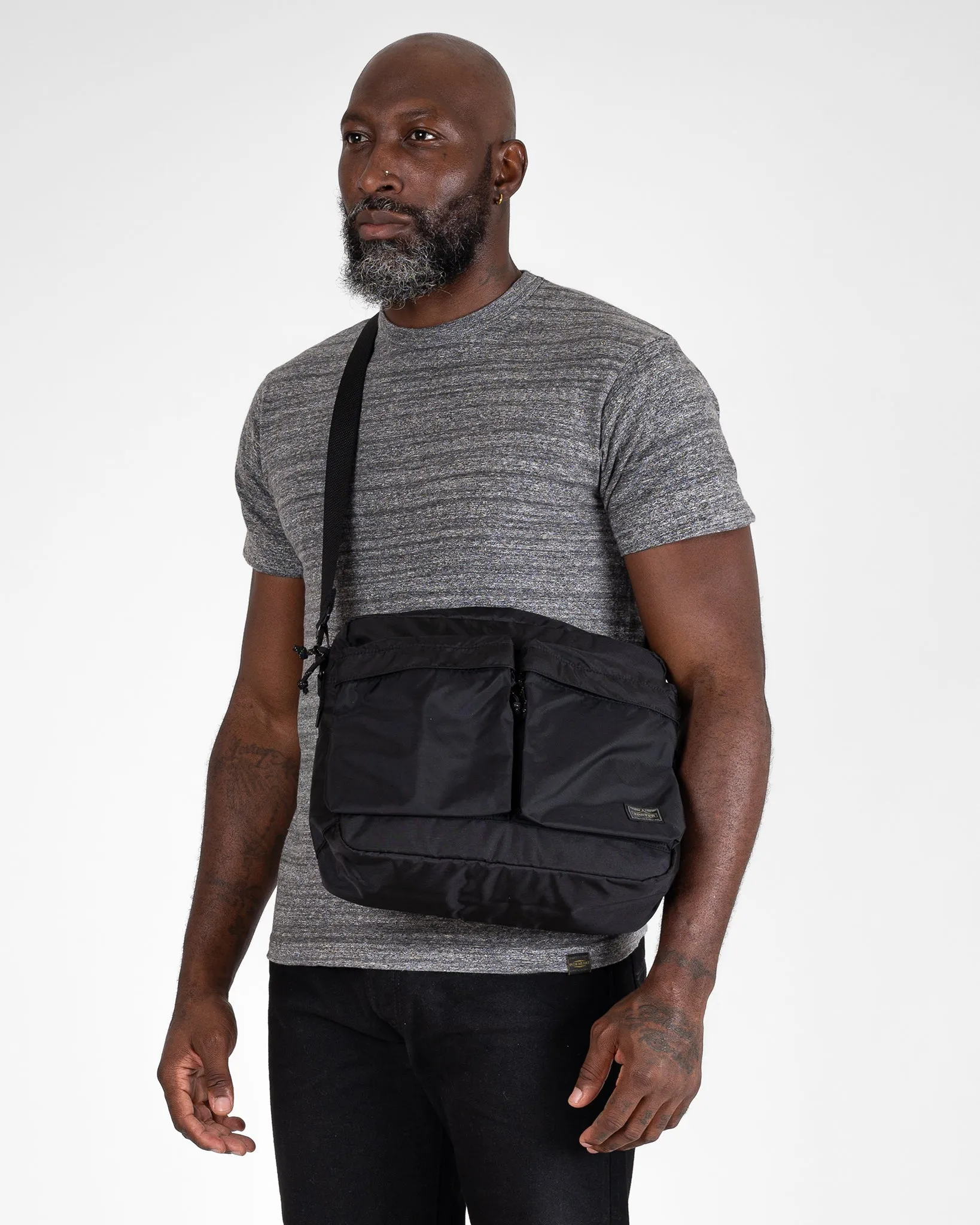 Porter - Yoshida & Co. - Force Shoulder Bag - Black