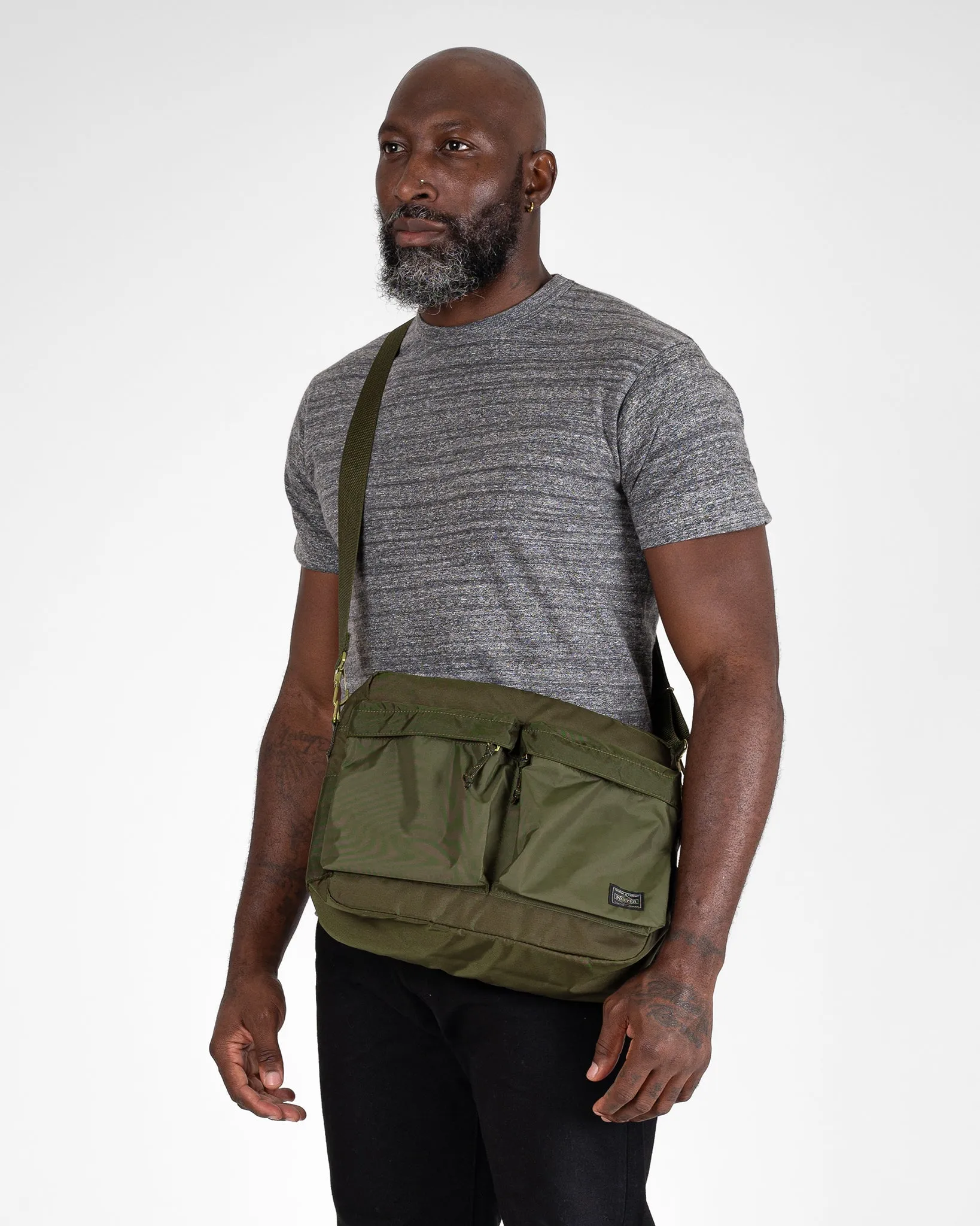 Porter - Yoshida & Co. - Force Shoulder Bag - Olive