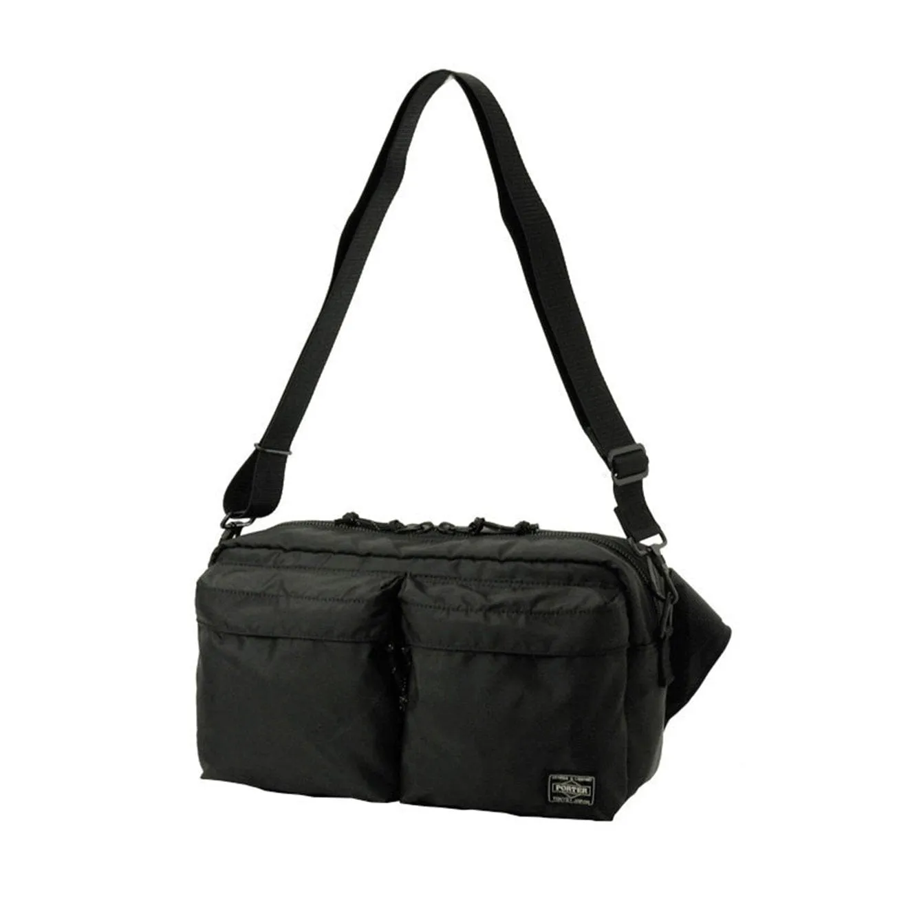 Porter-Yoshida and Co Force 2-Way Waist Bag Black