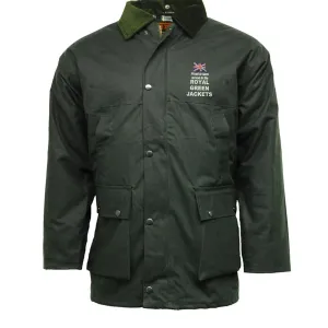 Proud to Have Served in The Royal Green Jackets Embroidered Padded Wax Jacket