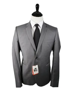 PS PAUL SMITH - Gray Skinny Lapel Modern Suit - 42R