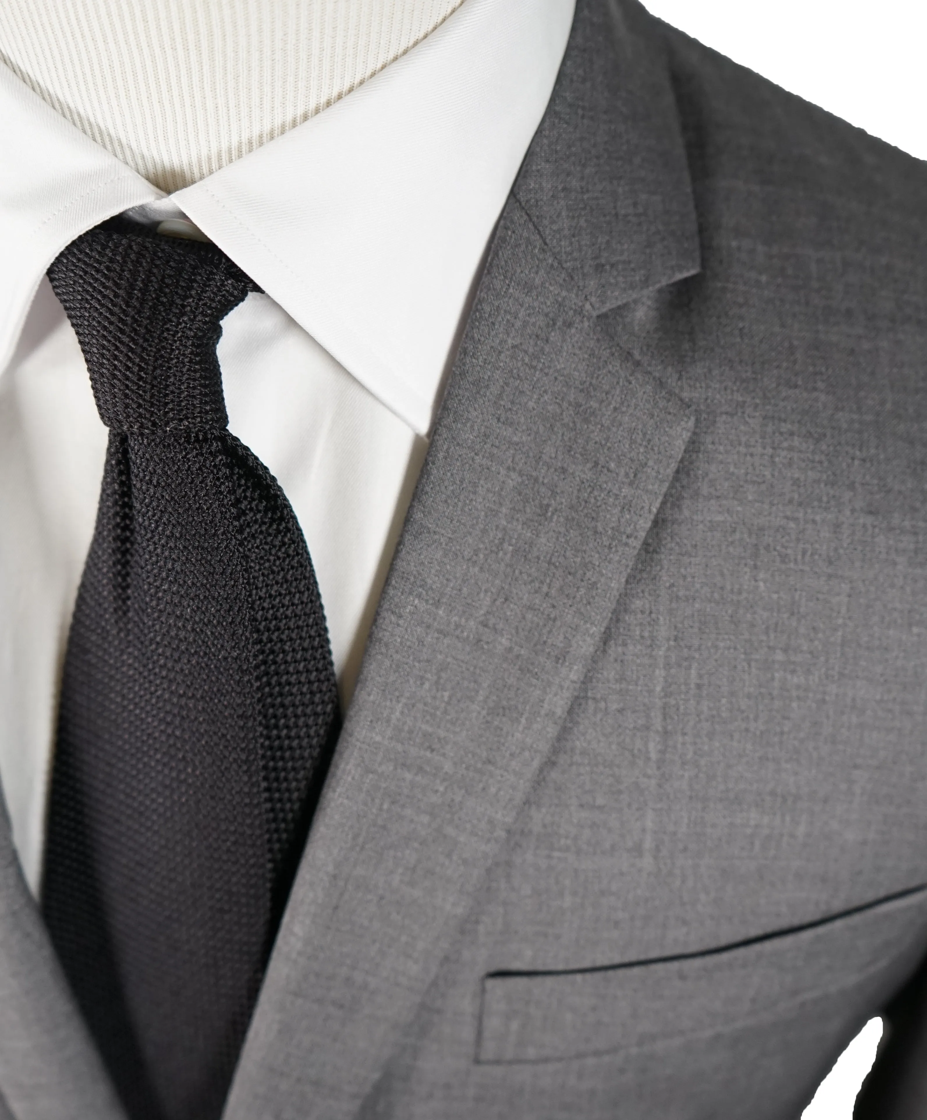 PS PAUL SMITH - Gray Skinny Lapel Modern Suit - 42R
