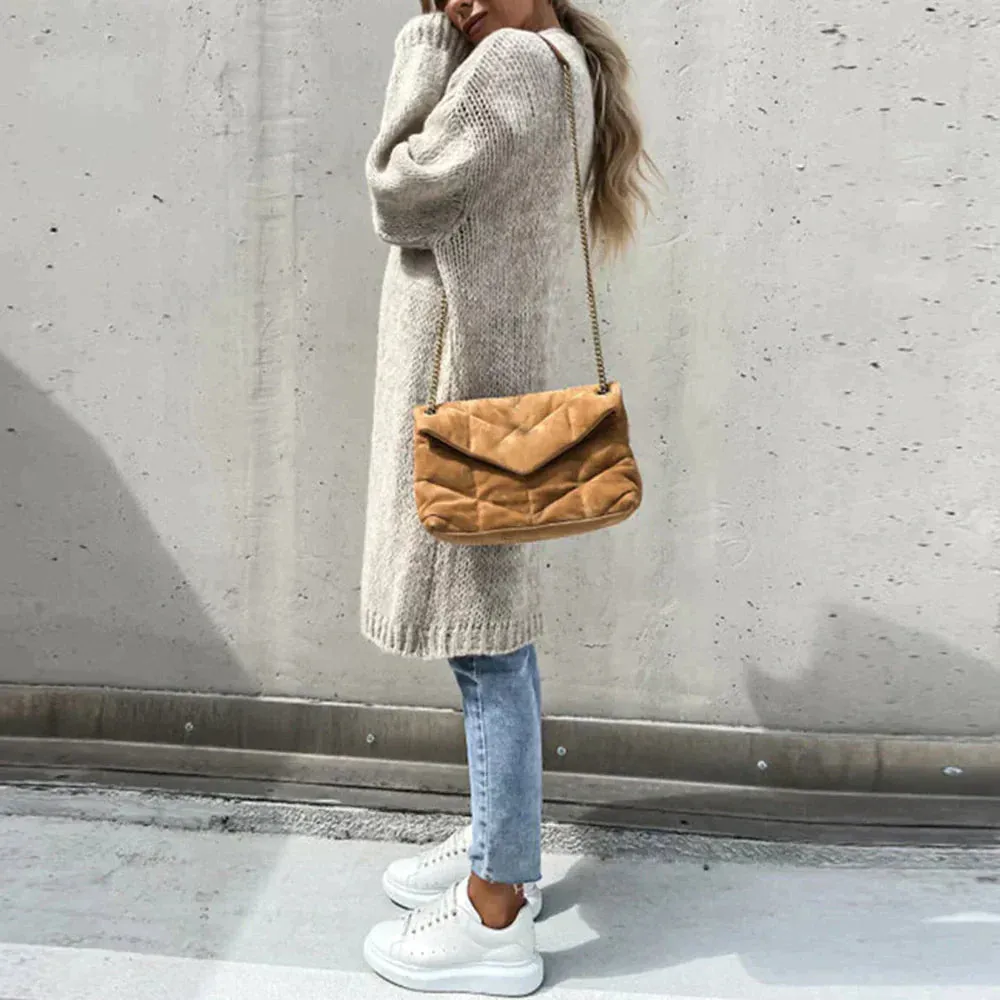 Pull cardigan long élégant pour femme