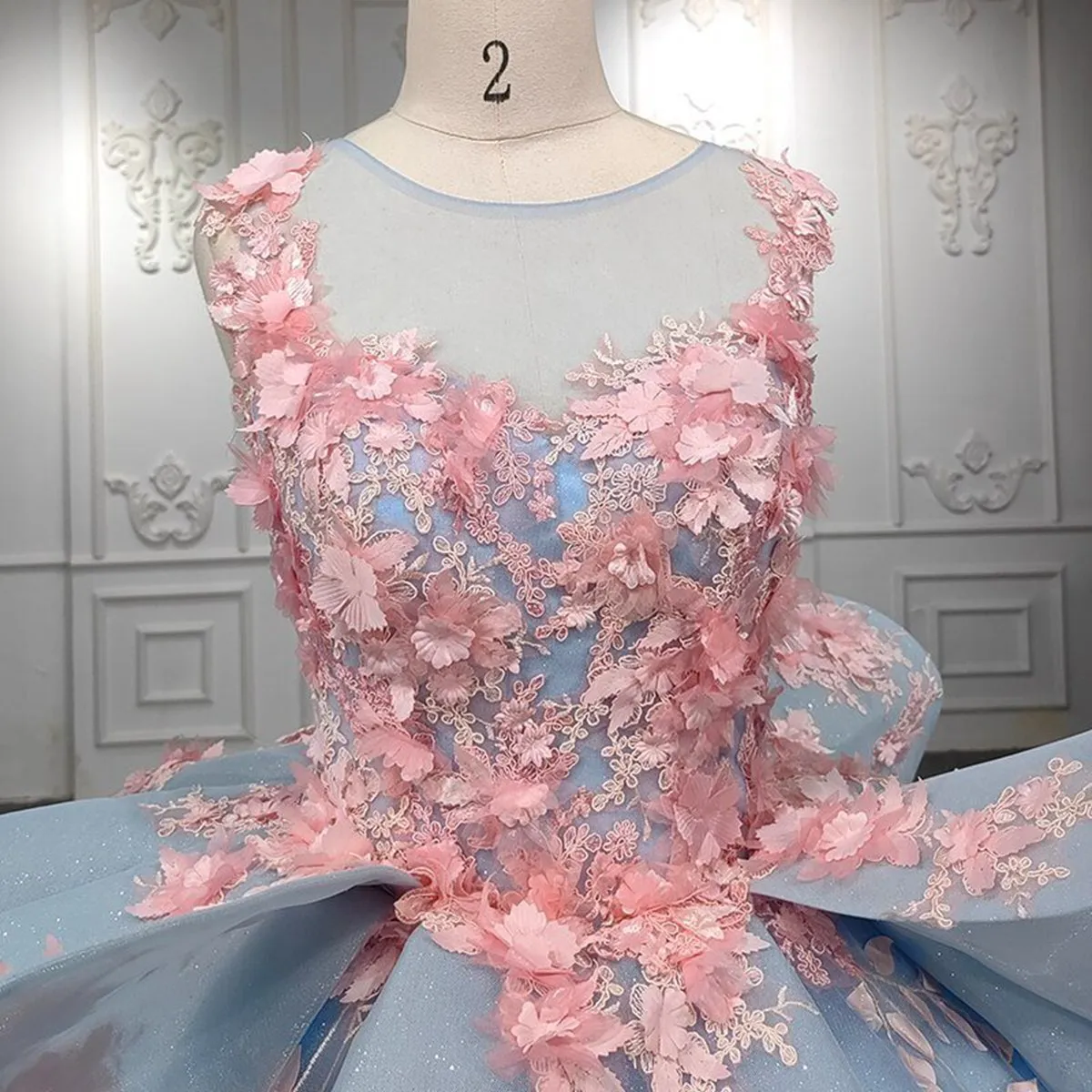 Quinceanera Flower Ball Gown Dresses