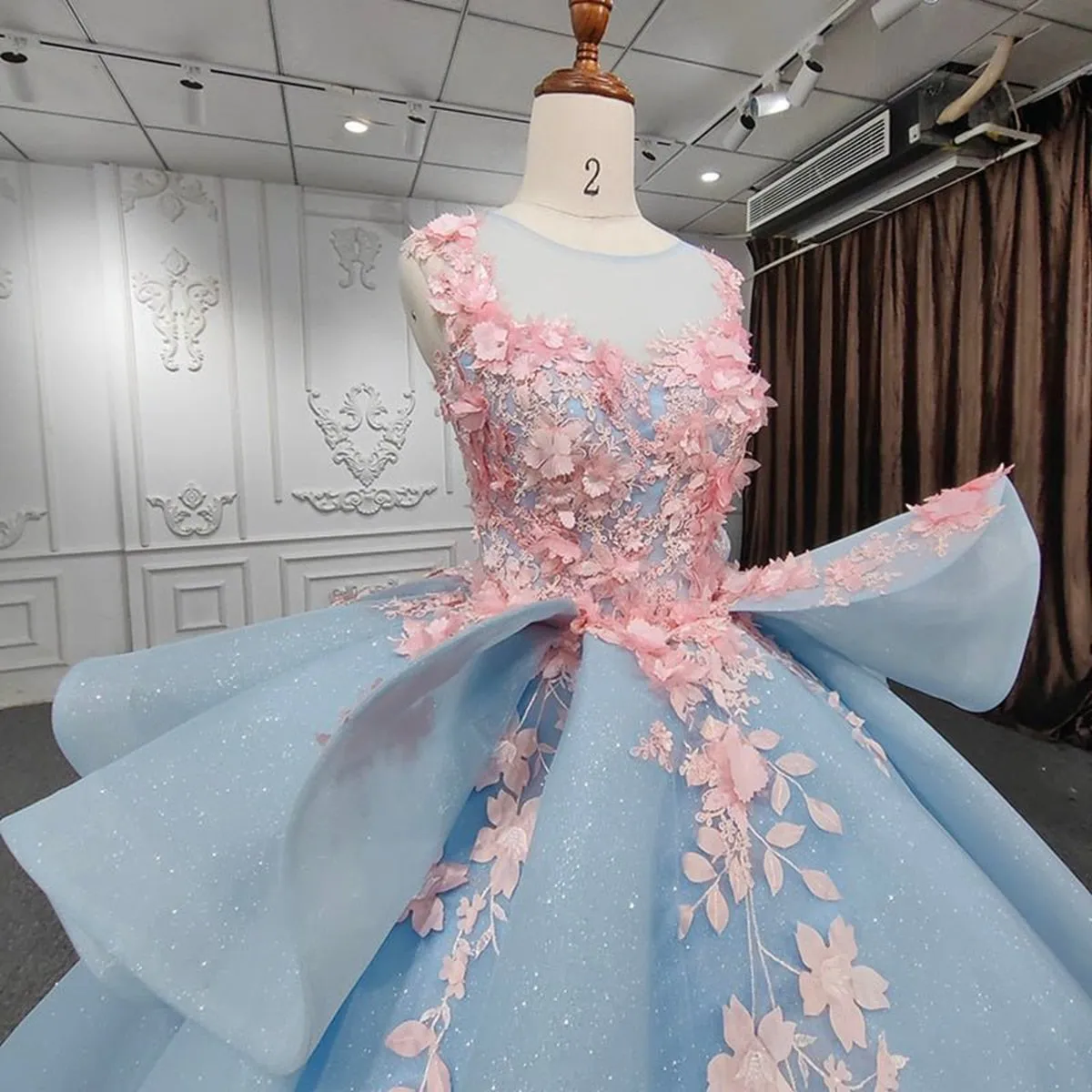 Quinceanera Flower Ball Gown Dresses