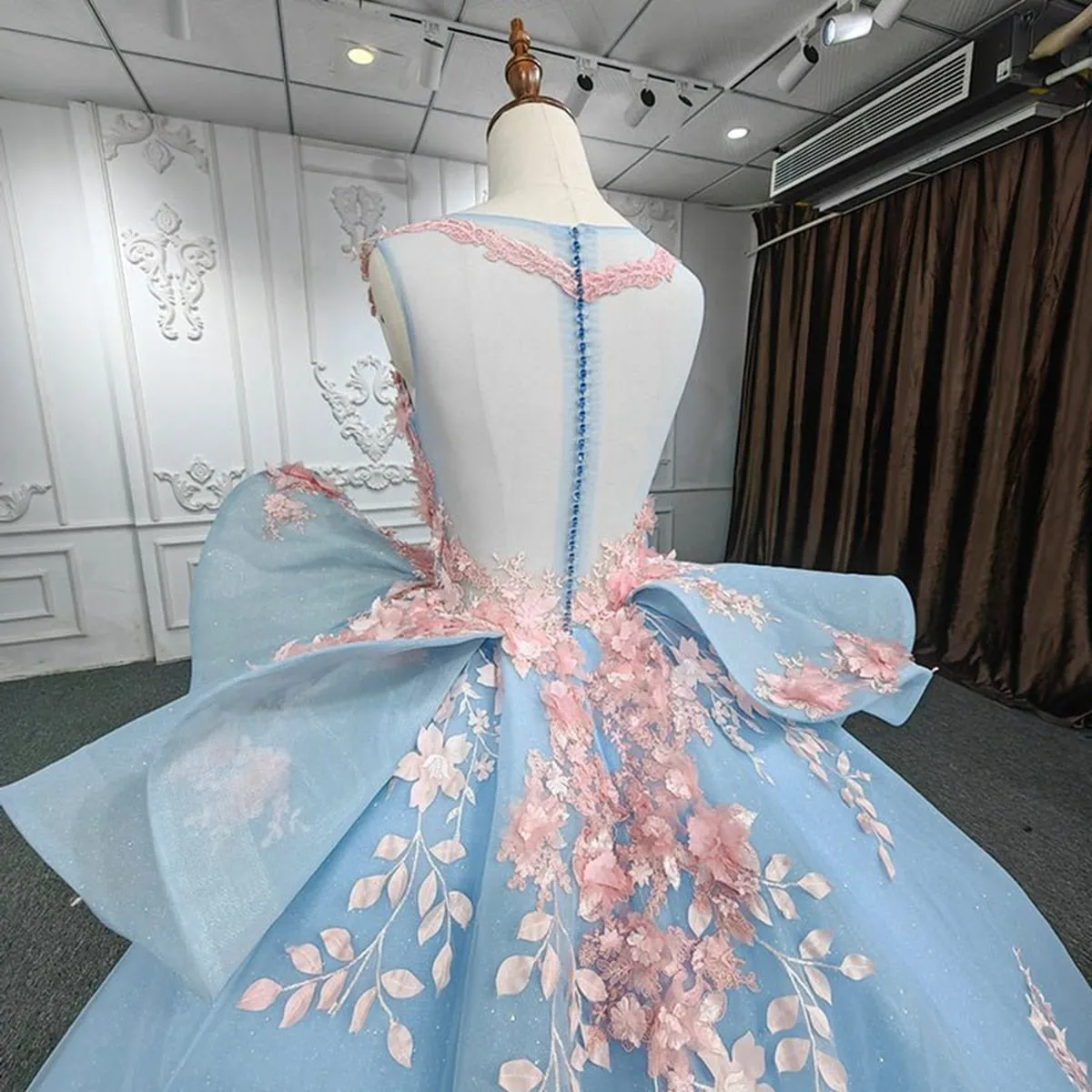 Quinceanera Flower Ball Gown Dresses