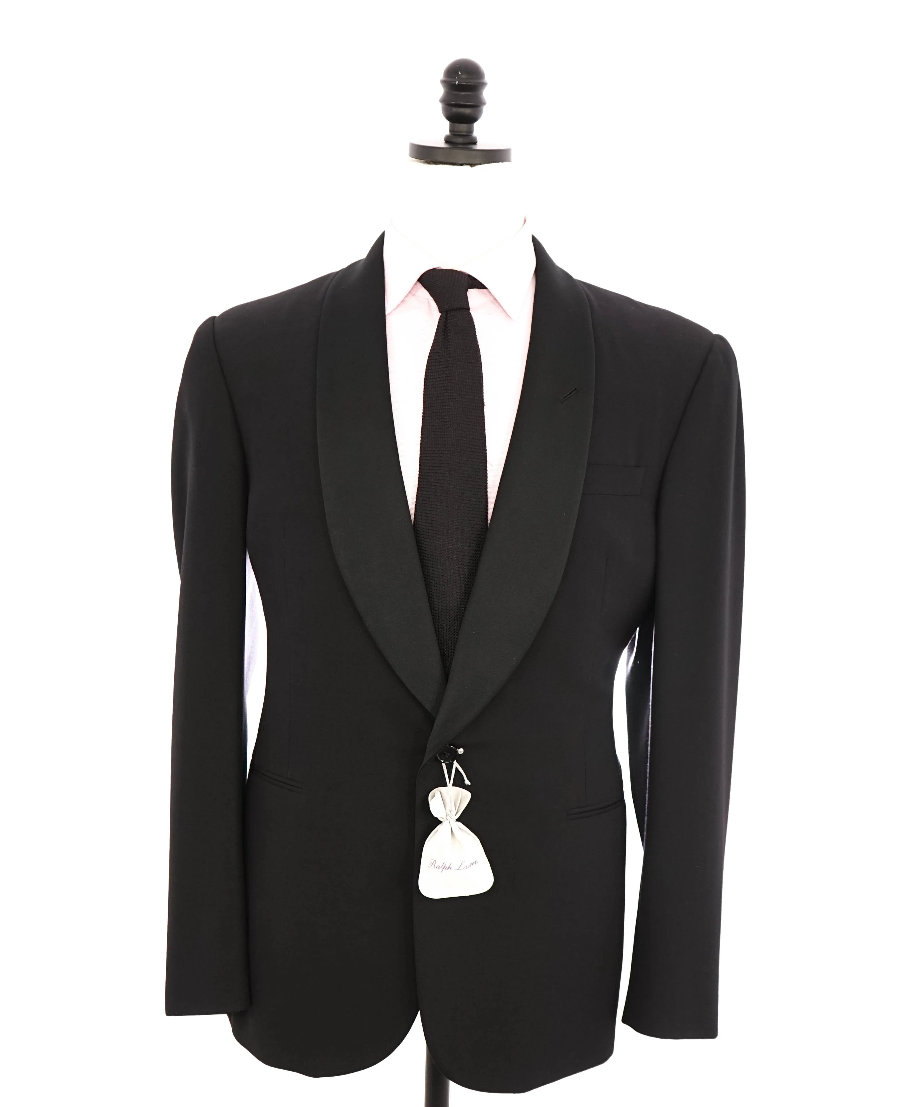 RALPH LAUREN PURPLE LABEL - Black HANDMADE Shawl Tuxedo - 42R
