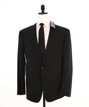 RALPH LAUREN PURPLE LABEL - Black Solid Doug 2-Btn *CLOSET STAPLE* Suit - 46R US