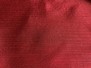Red Ribbed Satin