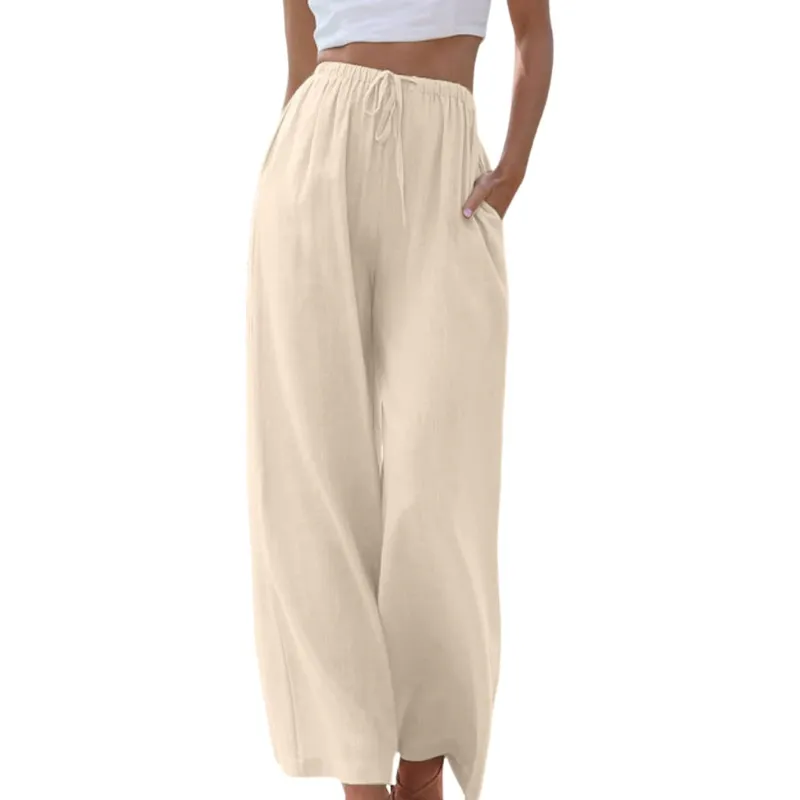 Reese - High Waisted Pants with Wide Legs