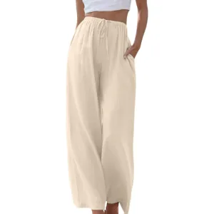 Reese - High Waisted Pants with Wide Legs