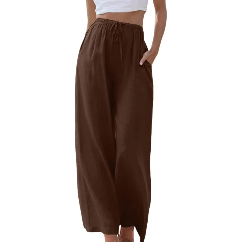 Reese - High Waisted Pants with Wide Legs