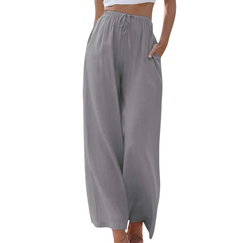 Reese - High Waisted Pants with Wide Legs