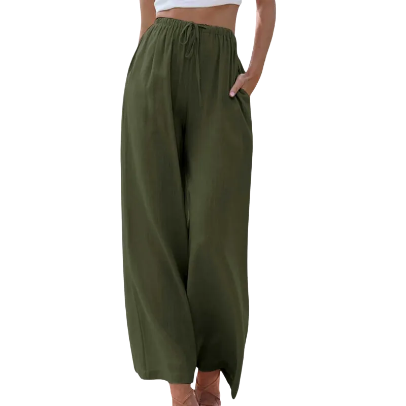 Reese - High Waisted Pants with Wide Legs