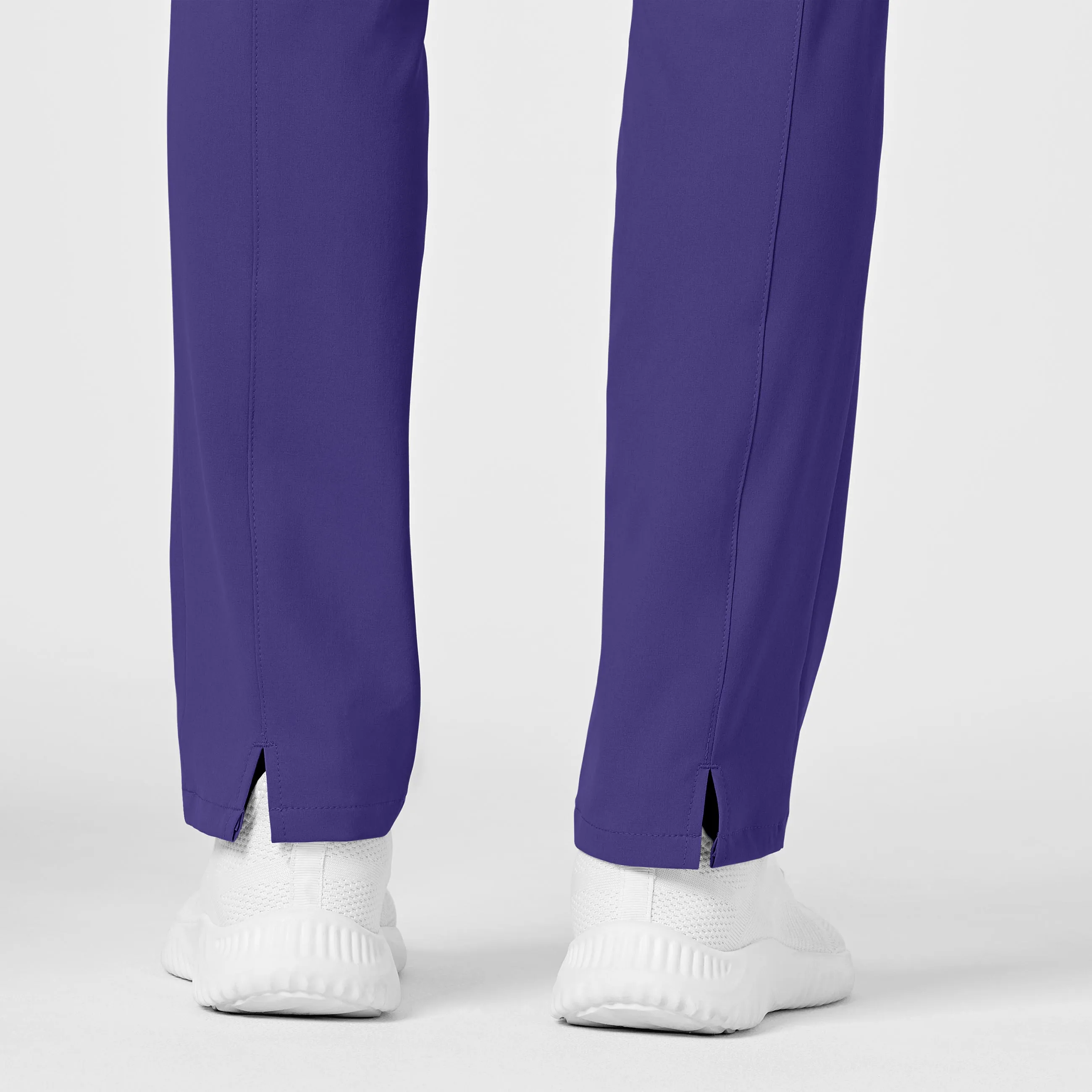 RENEW 5334 High Waist Slim Leg Scrub Pants Grape