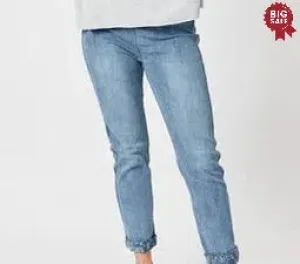 Reversible slim leg jean denim
