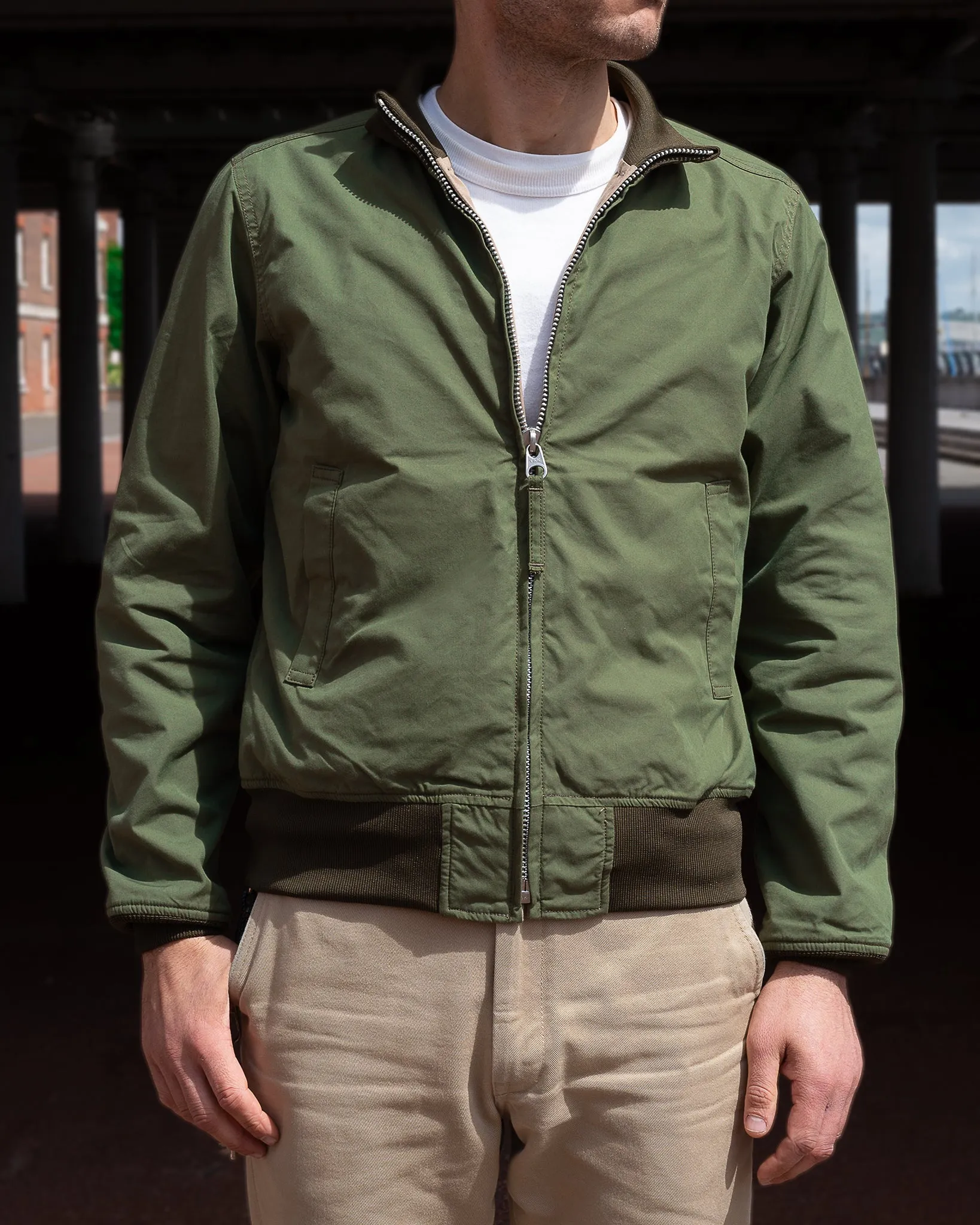 Reversible Tanker Jacket - Olive