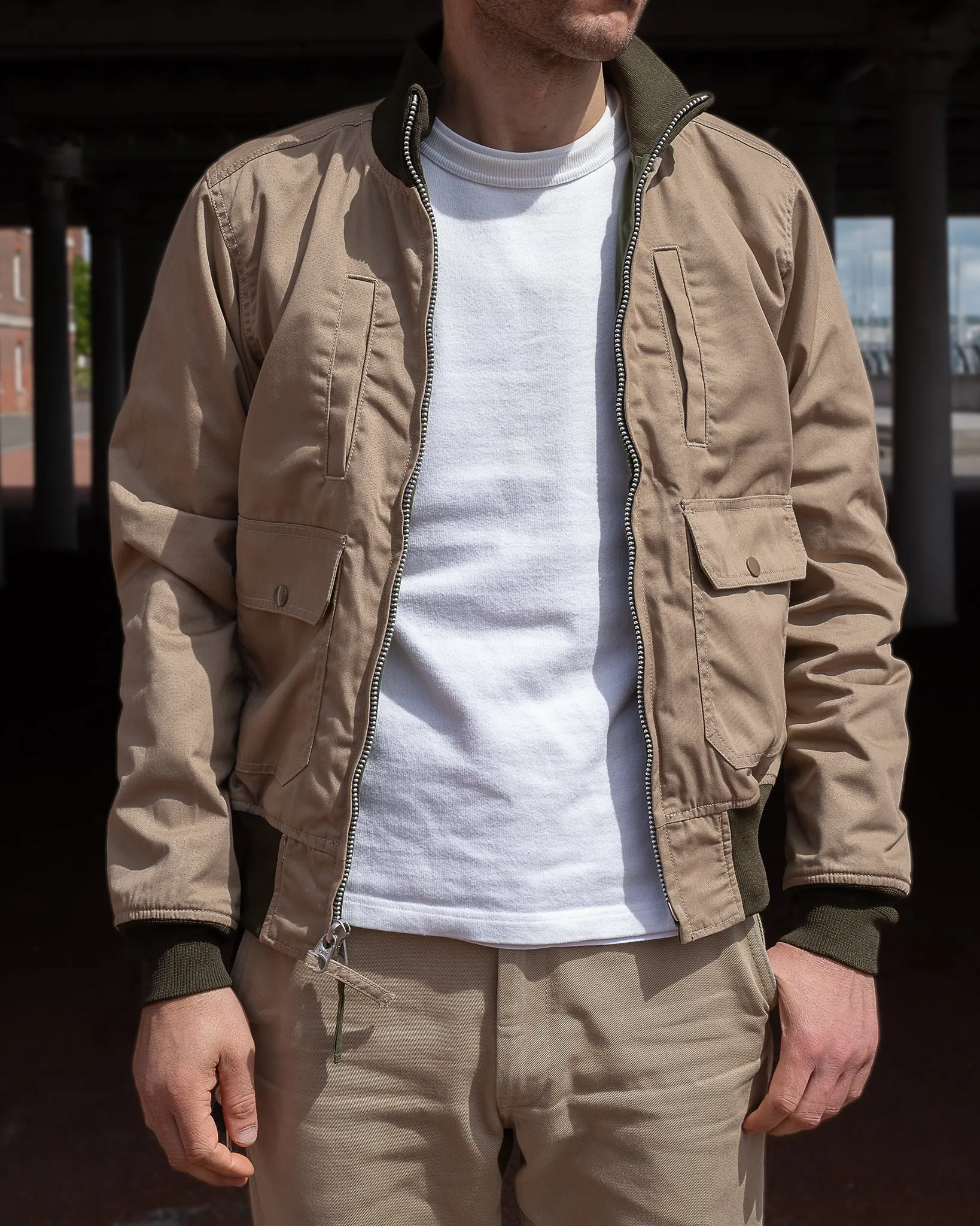 Reversible Tanker Jacket - Olive