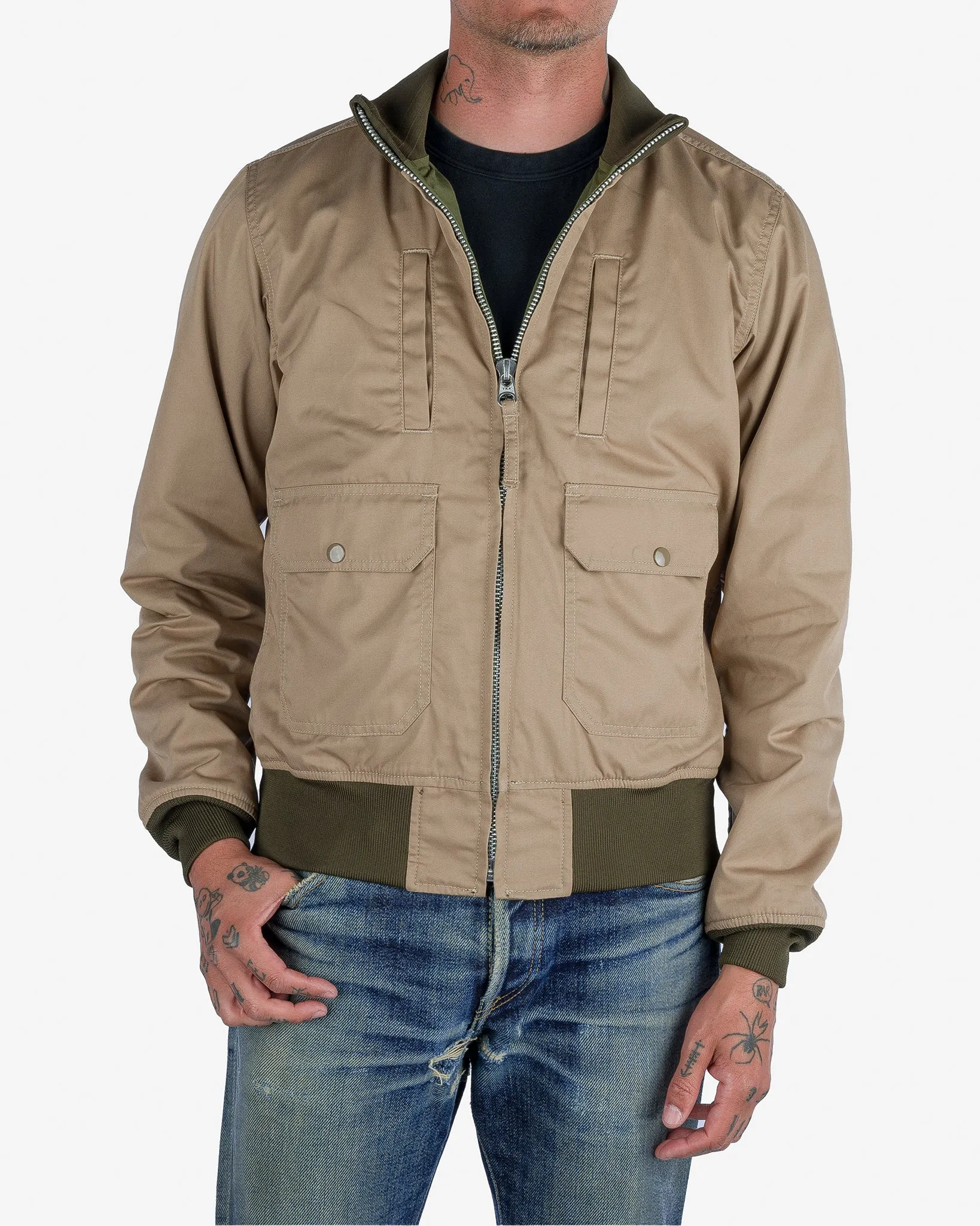 Reversible Tanker Jacket - Olive