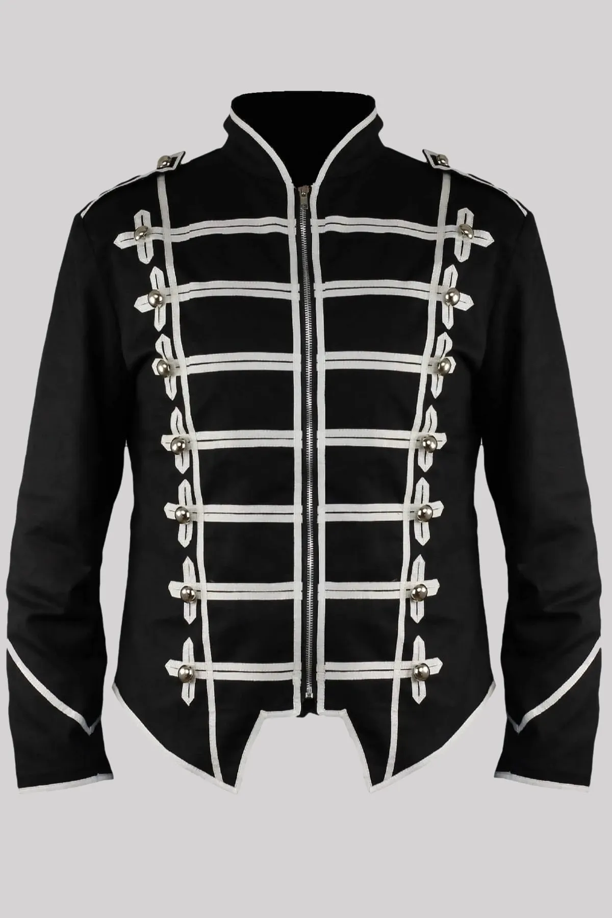 Ro Rox Emo MCR Drummer Parade Jacket, Black & White