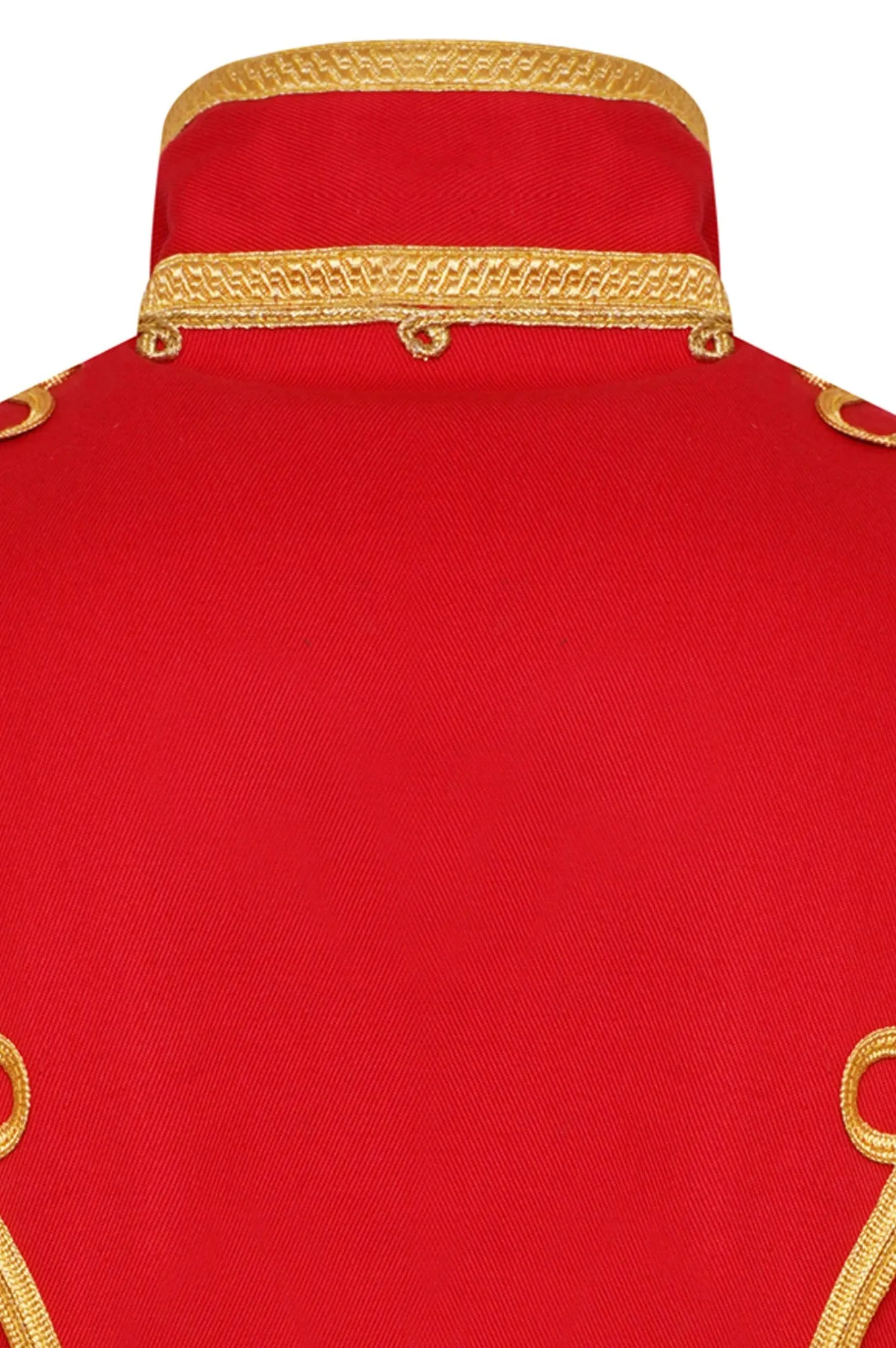 Ro Rox Men's Adam Luxe Military Drummer Red Parade Jacket