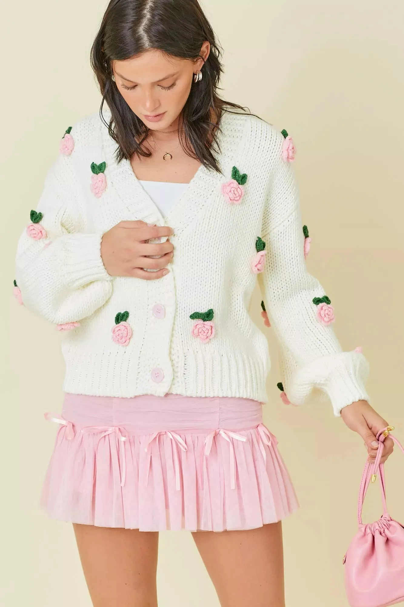Rose Sweater Cardigan - MainStrip