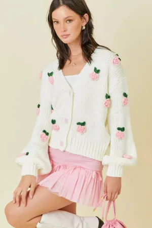 Rose Sweater Cardigan - MainStrip