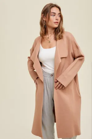 Ruby Draped Sweater Coat
