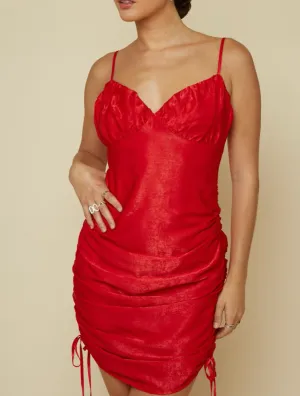 Ruch Tie Mini Dress