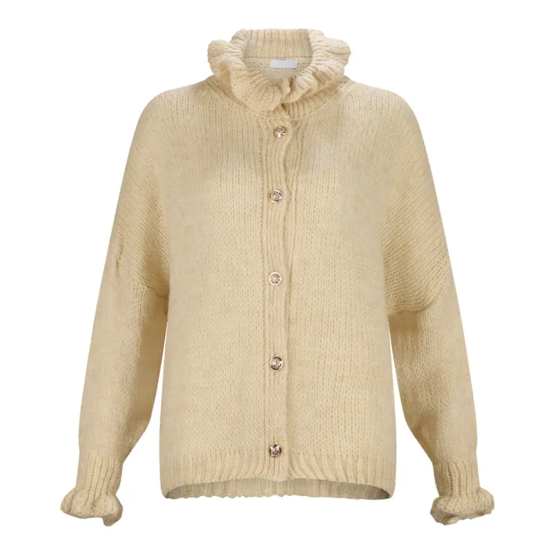 Ruffle Cozy Cardigan