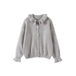 Ruffle Cozy Cardigan
