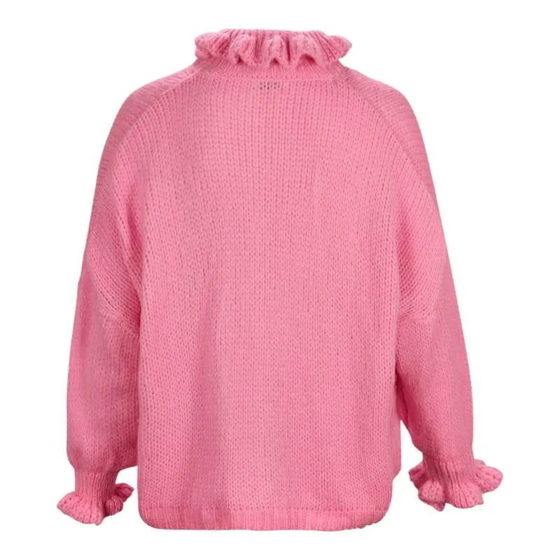 Ruffle Cozy Cardigan