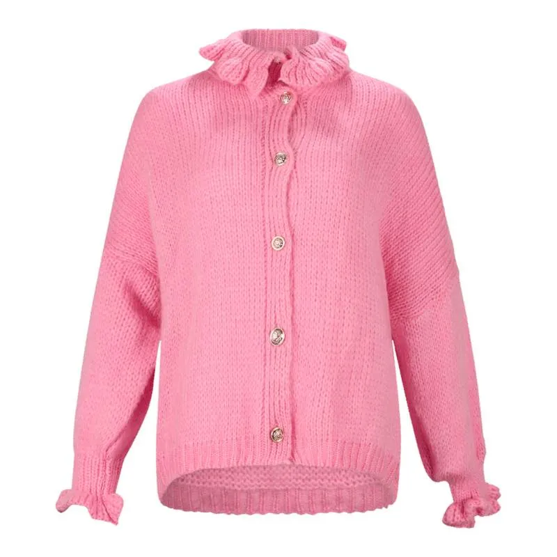 Ruffle Cozy Cardigan