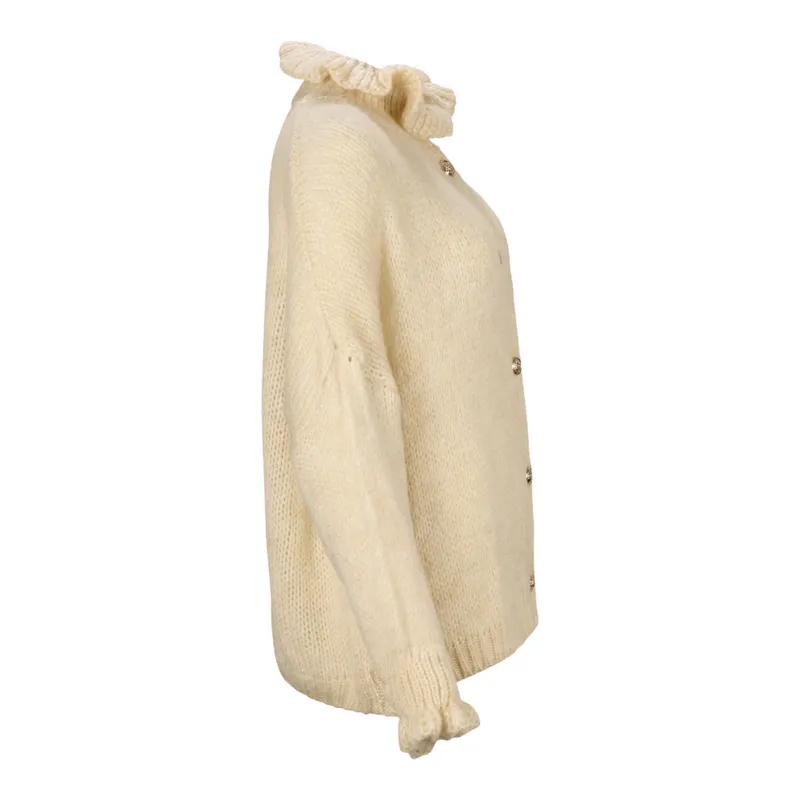 Ruffle Cozy Cardigan