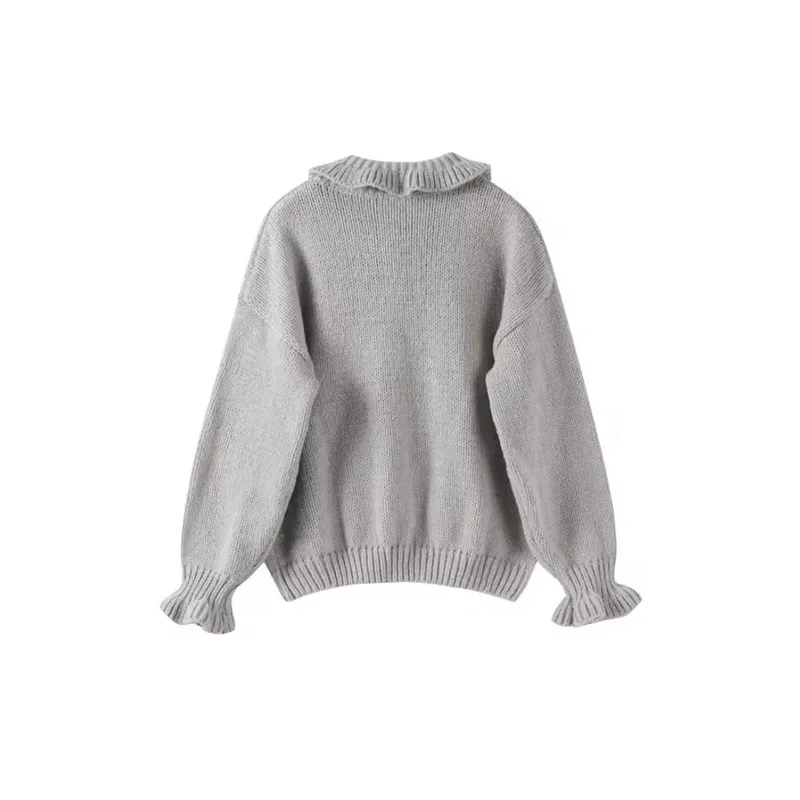 Ruffle Cozy Cardigan