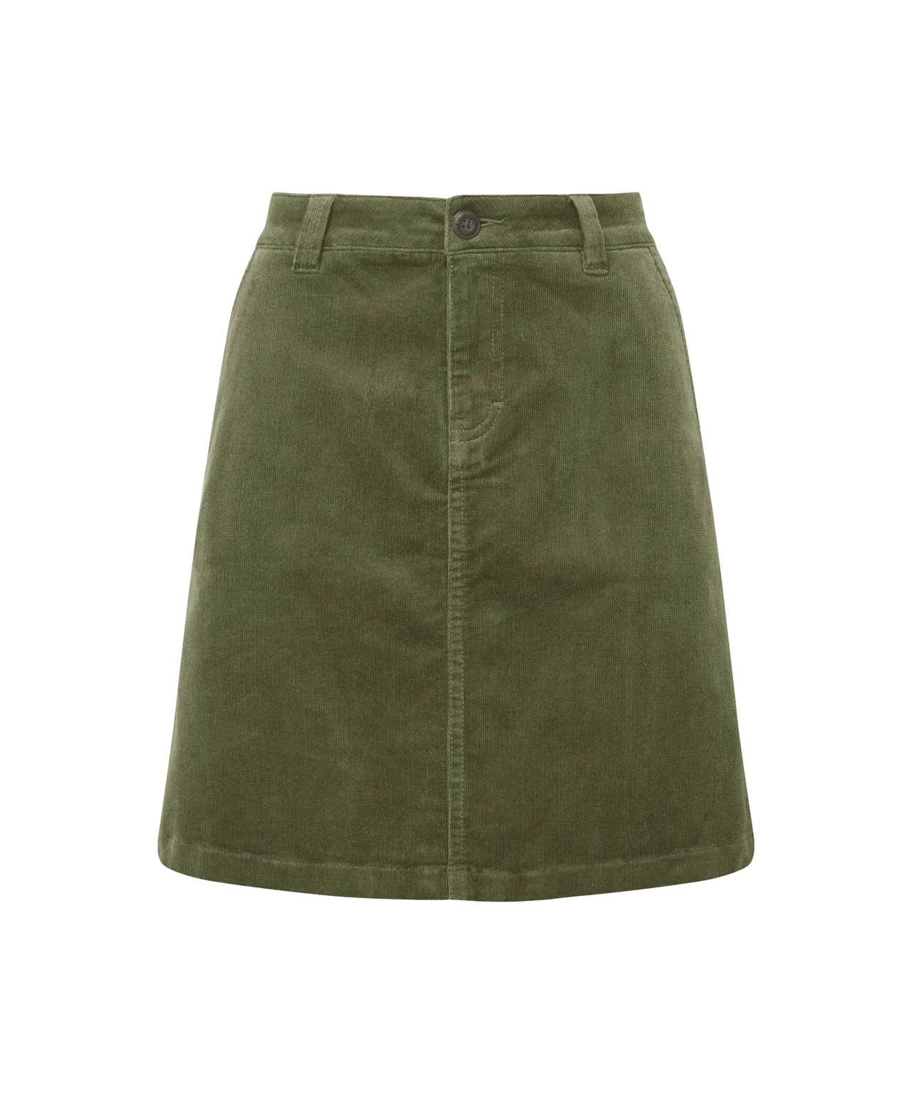 Sage Cord Skirt Dark Sage