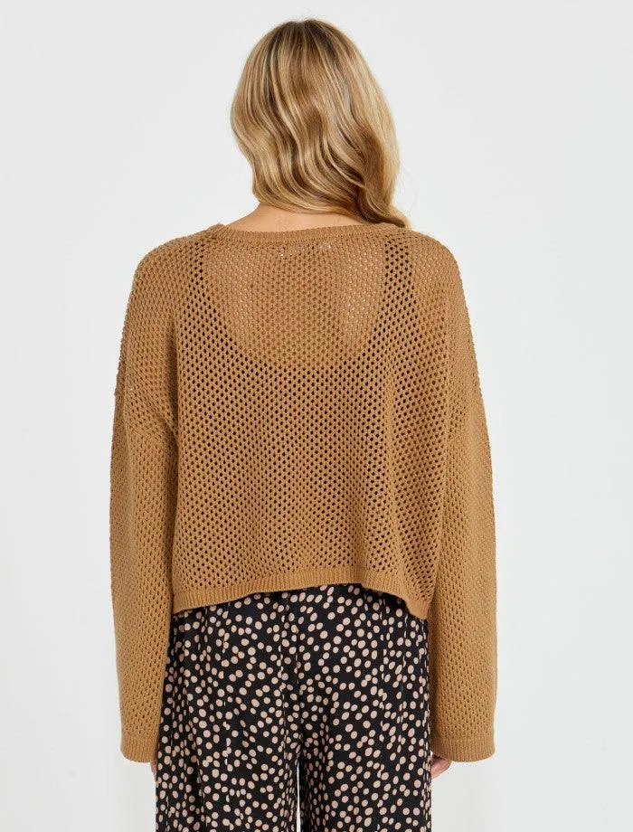 Sass Lily Bell Sleeve Knit Top