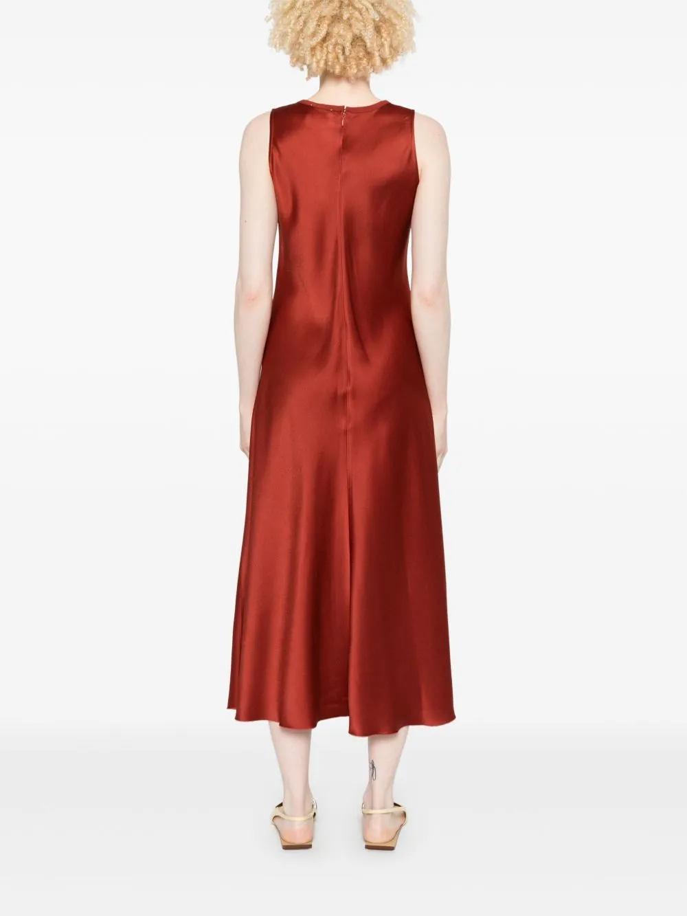 Satin long dress